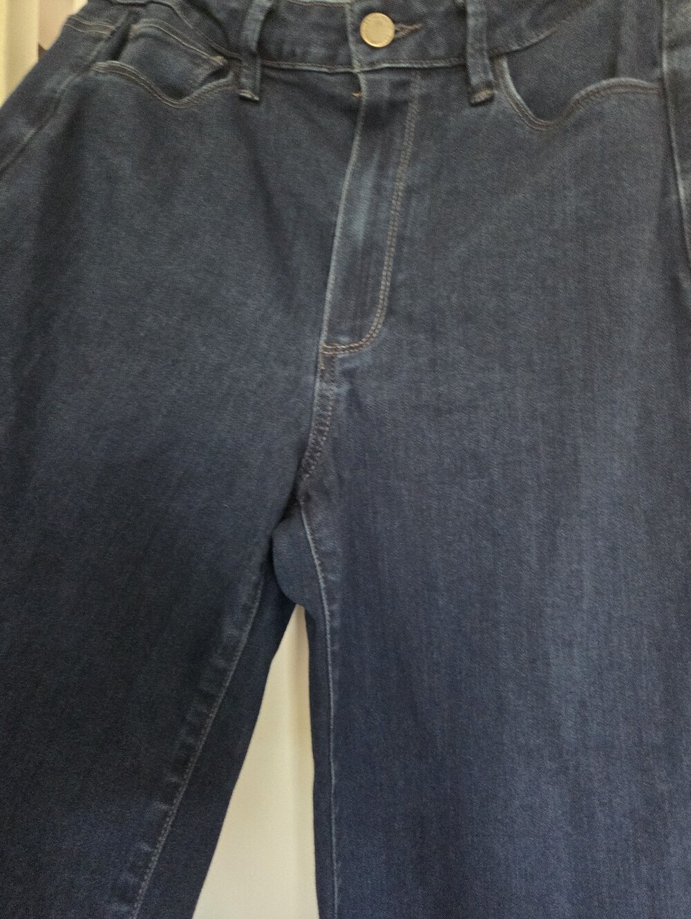 Paige Wide Leg High-Rise Genesee Crop Jeans - Picture 7 of 8